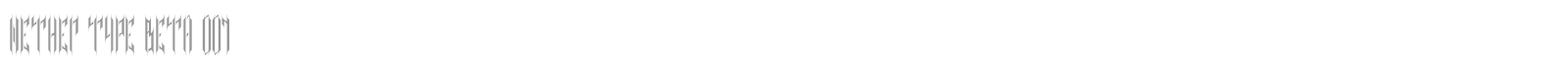 Nether Type font preview